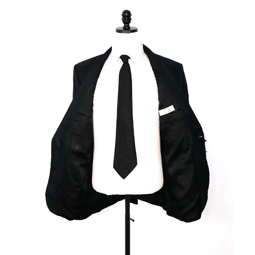 BROOKS BROTHERS - *VINTAGE* Black PURE SILK Blazer - 44L